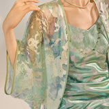 Esmeralda Floral Jacquard Loose Cheongsam Coat