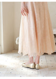 Natasha Honey Orange Long Skirt Cheongsam