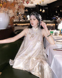 Purity Charismatic Heavy Embroidery Cheongsam Qipao Vest