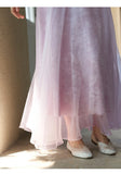 Lena Light Taro Purple Cheongsam Skirt