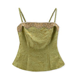 Fabiana 2-Piece Embroidered Jacquard Cheongsam Set