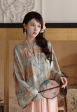 Modiste Elevated Top Satin Elegant 2-Piece Cheongsam Qipao