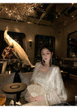 Vita Chic Embroidered Cheongsam Qipao Two-Piece Set