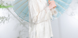 Kalina Beige Satin Cheongsam Top