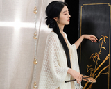 Bella Khaki Lace Slit Cheongsam Dress