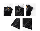 Tina Black Velvet Slim-Fit Cheongsam