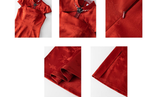 Blanche Red Jacquard Cheongsam Dress