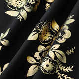 Dorinda Black High-Slit Jacquard Cheongsam