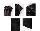 Faye Black Jacquard Cheongsam Dress