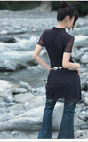 Eminent Black Peony Gradient Cheongsam Dress