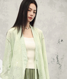 Stardust Light Green Lace Cheongsam Cardigan