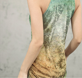 Valencia Print Vintage High-Slit Cheongsam Dress
