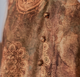 Nora Print Jacquard Cheongsam Dress