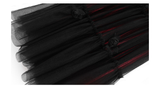 Peridot Black Red Layered Cheongsam Skirt