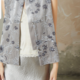 Mirabel Pink Velvet Modern Vest Cheongsam