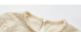 Leonora Beige Lace Jacquard Cheongsam Top