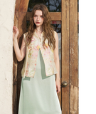 Freya 2-Piece Floral Satin Cheongsam Dress