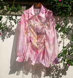 Leah 2-Piece Mist Pink Peach Cheongsam Set