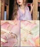 Freya 2-Piece Floral Satin Cheongsam Dress