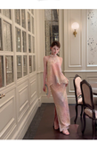 Nina 2-Piece Gradient Lace Embroidered Cheongsam Top