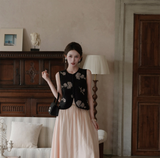 Vivian Beaded Embroidered Vest Cheongsam Top
