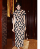 Fluorite Sunset Encounter Modern Cheongsam