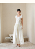 Sunset Cloud Butterfly Apricot Embroidered Cheongsam