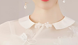 Mimosa Beige Butterfly Embroidered Cheongsam Dress
