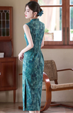 Rayna Sleeveless Green Cheongsam