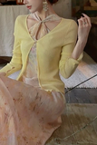 Shimmer Gradient Floral Cheongsam Dress