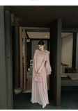 Eden 2-Piece Chiffon Ruffled Cheongsam Set