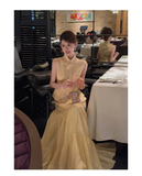 Quintana 2-Piece Embroidered Jacquard Cheongsam Set