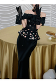 Coronet 2-Piece Floral Silk Cheongsam Set