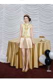 Tranquility 2-Piece Embroidered Tencel Cheongsam Set