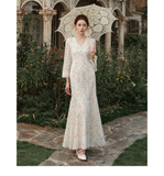 Emma Floral Embroidered Cheongsam Dress