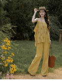 Primula 2-Piece Hollow Cotton Cheongsam Set