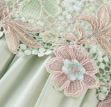 Dazzle Lace Dyed Cheongsam Dress