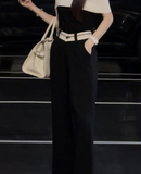 Clementine 2-Piece Color-Block Knit Cheongsam Set