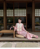 Willow 2-Piece Lace Satin Cheongsam Set