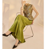 Duchess 2-Piece Jacquard Cheongsam Set