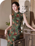 Dara Green Lace Cheongsam Dress