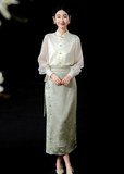 Empress Jacquard Cheongsam Shirt
