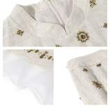 Starlight 2-Piece Modern Linen Cheongsam Set