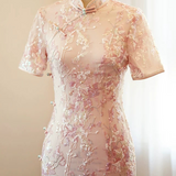 Eloise Pink Modern Cheongsam Dress
