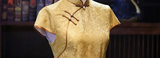 Larkspur Silk Modern Cheongsam Dress