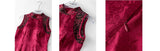 Undine Red Jacquard Cheongsam Dress