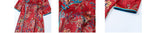 Lace Red Jacquard Slim-Fit Cheongsam