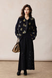 Xandra Black Jacquard Cheongsam Vest