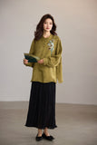 Summit Off-White Jacquard Cheongsam Top
