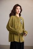 Summit Off-White Jacquard Cheongsam Top